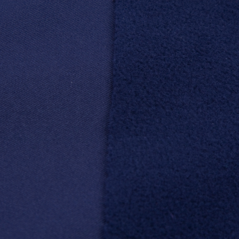 Ткань мембранная Texshell Twill, WR TPU 3k/15k Fleece, 320гр/м2, 100пэ, 145см, синий чернильный/S0581