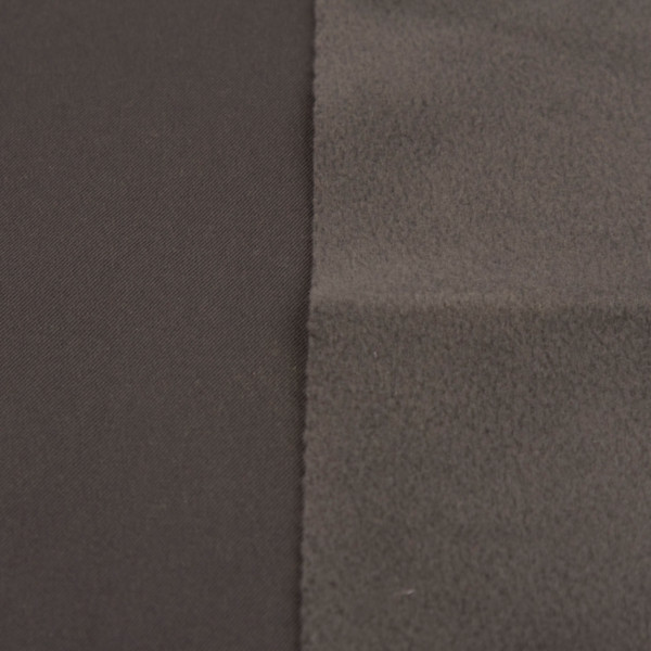 Ткань мембранная Texshell Twill, WR TPU 3k/15k Fleece, 320гр/м2, 100пэ, 145см, серый темный/S301, (р1