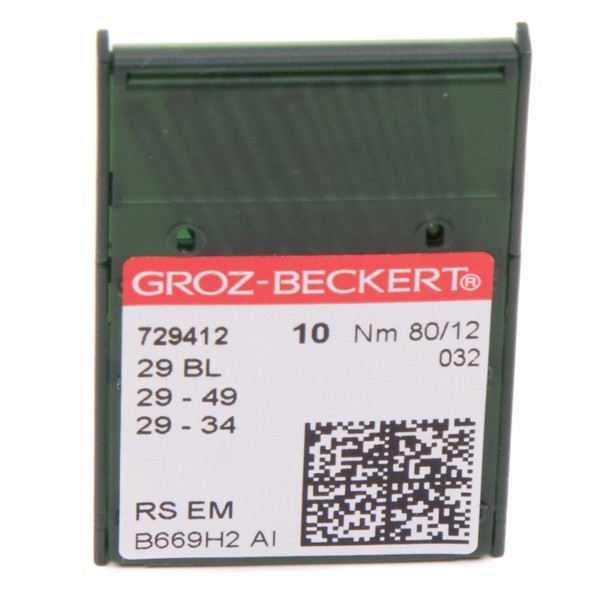 Иглы GROZ-BECKERT BLx29 (LWx6T) №80/12 (уп.10шт.)0