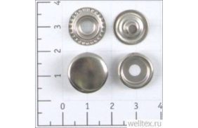 кнопка №61 цв никель нерж 15мм (уп ок.720шт) кл-04 strong купить по цене 10.98 руб - в интернет-магазине Веллтекс | Тюмень
