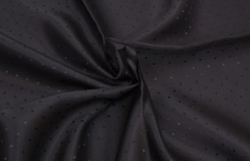 ткань подкладочная поливискоза twill, 90гр/м2, 52пэ/48вкс, 146см, черный жаккард точка/s580, (50м) k купить в Тюмени.